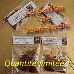 Quantité limitée : SAFRAN de Jean-Louis !